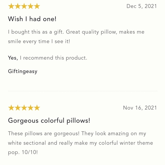 Anthropologie Season's Greetings Hooked Pillow- multi-colored - Picture 13 of 13